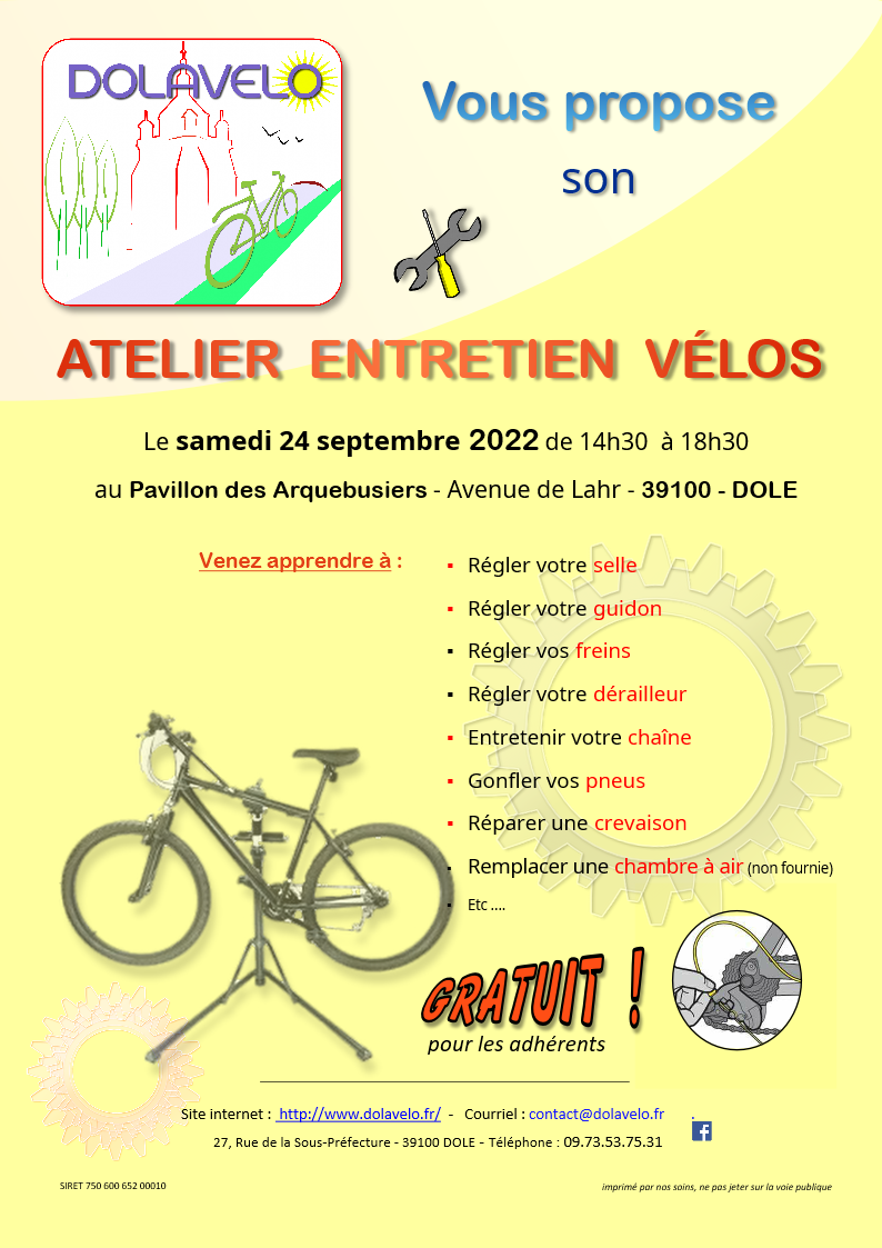 Atelier d'Entretien Vélos du 24/09/2022